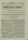 [Ejemplar] Boletín de Minas (Murcia). 10/2/1842.