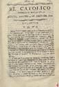 [Issue] Católico instruido en su religión, El (Murcia). 20/6/1820.