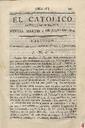 [Issue] Católico instruido en su religión, El (Murcia). 4/7/1820.