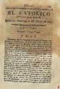 [Ejemplar] Católico instruido en su religión, El (Murcia). 18/7/1820.