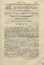 [Ejemplar] Católico instruido en su religión, El (Murcia). 19/8/1820.