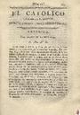 [Issue] Católico instruido en su religión, El (Murcia). 9/9/1820.