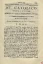 [Ejemplar] Católico instruido en su religión, El (Murcia). 16/9/1820.