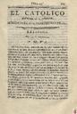 [Ejemplar] Católico instruido en su religión, El (Murcia). 23/9/1820.
