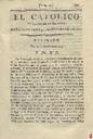 [Ejemplar] Católico instruido en su religión, El (Murcia). 30/9/1820.