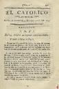 [Ejemplar] Católico instruido en su religión, El (Murcia). 24/10/1820.