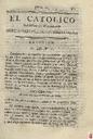 [Ejemplar] Católico instruido en su religión, El (Murcia). 21/11/1820.