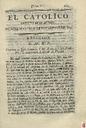 [Ejemplar] Católico instruido en su religión, El (Murcia). 28/11/1820.