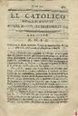 [Ejemplar] Católico instruido en su religión, El (Murcia). 5/12/1820.