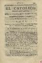 [Issue] Católico instruido en su religión, El (Murcia). 9/12/1820.