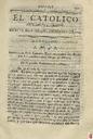 [Ejemplar] Católico instruido en su religión, El (Murcia). 12/12/1820.
