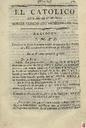 [Ejemplar] Católico instruido en su religión, El (Murcia). 16/12/1820.