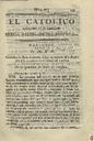 [Issue] Católico instruido en su religión, El (Murcia). 26/12/1820.