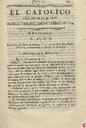 [Ejemplar] Católico instruido en su religión, El (Murcia). 30/12/1820.