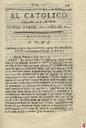 [Ejemplar] Católico instruido en su religión, El (Murcia). 2/1/1821.