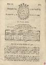 [Ejemplar] Diario de Cartagena (Cartagena). 1/10/1806.