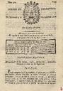 [Ejemplar] Diario de Cartagena (Cartagena). 5/11/1806.