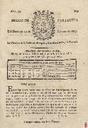 [Ejemplar] Diario de Cartagena (Cartagena). 22/2/1807.