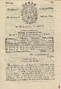 [Ejemplar] Diario de Cartagena (Cartagena). 9/4/1807.