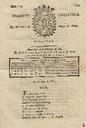 [Ejemplar] Diario de Cartagena (Cartagena). 5/5/1807.