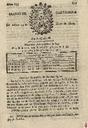 [Ejemplar] Diario de Cartagena (Cartagena). 14/5/1807.