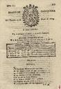 [Ejemplar] Diario de Cartagena (Cartagena). 15/5/1807.
