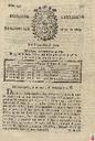 [Issue] Diario de Cartagena (Cartagena). 20/5/1807.
