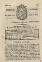 [Ejemplar] Diario de Cartagena (Cartagena). 23/5/1807.
