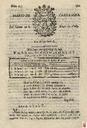 [Ejemplar] Diario de Cartagena (Cartagena). 26/5/1807.