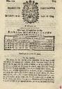 [Ejemplar] Diario de Cartagena (Cartagena). 20/6/1807.