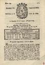 [Issue] Diario de Cartagena (Cartagena). 29/6/1807.