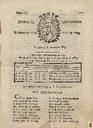 [Ejemplar] Diario de Cartagena (Cartagena). 1/7/1807.