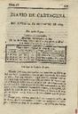 [Ejemplar] Diario de Cartagena (Cartagena). 19/11/1807.