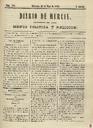 [Ejemplar] Diario de Murcia (Murcia). 21/5/1851.