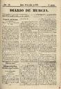 [Ejemplar] Diario de Murcia (Murcia). 29/7/1851.