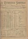 [Ejemplar] Estadística Sanitaria (Cartagena). 1/11/1903.