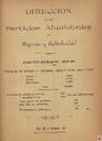 [Issue] Estadística Sanitaria (Cartagena). 1/1/1909.