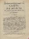 [Ejemplar] Gazeta de Murcia (Murcia). 9/10/1813.