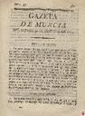 [Ejemplar] Gazeta de Murcia (Murcia). 30/10/1813.