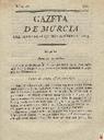 [Ejemplar] Gazeta de Murcia (Murcia). 16/11/1813.