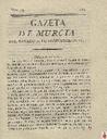 [Ejemplar] Gazeta de Murcia (Murcia). 25/12/1813.