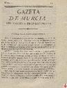 [Ejemplar] Gazeta de Murcia (Murcia). 11/1/1814.