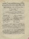 [Ejemplar] Gazeta de Murcia (Murcia). 5/4/1814.