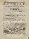 [Issue] Gazeta de Murcia (Murcia). 11/6/1814.