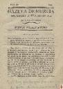 [Ejemplar] Gazeta de Murcia (Murcia). 18/6/1814.