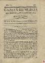 [Ejemplar] Gazeta de Murcia (Murcia). 23/8/1814.