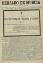 [Ejemplar] Heraldo de Murcia (Murcia). 18/9/1898.