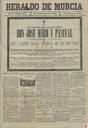 [Issue] Heraldo de Murcia (Murcia). 18/3/1899.