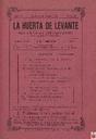 [Ejemplar] Huerta de Levante, La (Murcia). 16/1/1919.