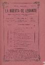 [Issue] Huerta de Levante, La (Murcia). 1/4/1919.